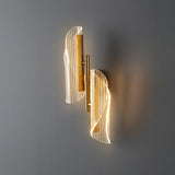 Transparent 18W Curvy LED Wall Lamp Bedside Light - WARM WHITE