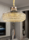 600 MM Crystal Gold LED Chandelier for Living Dining Room Light- Warm White