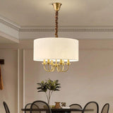 4 Light 500MM Gold Italian Shade Chandelier Light for Dining Hall