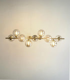 10 Light French Gold Smokey Glass Chandelier Ceiling Lights - Warm White - Ashish Electrical India