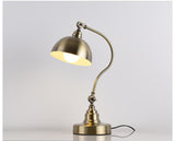 Traditional Banker’s Lamp, Antique Style Desk Lamp Fixture, Satin Brass Finish, Metal for Home and Office Table