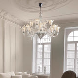 15 LIGHT Glass Shade ITALIAN CHANDELIER CEILING LIGHTS HANGING