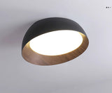 500MM Wooden Black Surface Mounted LED Chandelier for Living Dining Room Light- Warm White