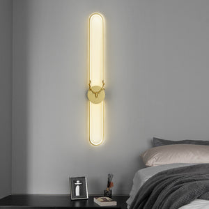 900 MM LED Gold Long Deer Wall Light Living Room Bedside Light - Warm White