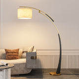 ARC FLOOR LAMP LIVING ROOM STANDING LAMP - Black Gold