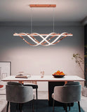 1000MM Rose Gold Modern LED Light Chandelier Lighting Lamp Cord Pendant Lamp - Warm White
