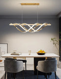 1000MM Gold Modern LED Light Chandelier Lighting Lamp Cord Pendant Lamp - Warm White