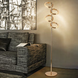 4  Gold Floor lamp Living Room Light for Home Lighting Standing lamp - Warm White