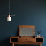 led White Metal Pendant Light for Bedside Hanging Light - Warm White