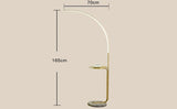 Arc Gold Floor lamp with Table Living Room Light for Home Lighting Standing lamp - Gold - Ashish Electrical India