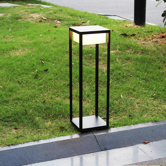 Led 600MM Die Cast Alluminium Body Acrylic Bollard Outdoor Garden Park Driveway Light - Warm White