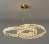 800 MM Crystal Gold LED Chandelier Light for Living Room Dining Room - Warm White