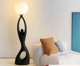 Lady Standing Sculpture Floor Lamp