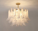 600 MM LED Frost Crystal Chandelier Light for Living Room Dining Room - Warm White
