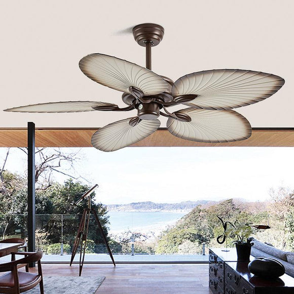 52 INCH WIND LEAF CEILING FAN REMOTE CONTROLLED - BROWN - Ashish Electrical India