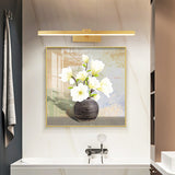 12W Modern Electroplated Gold Body LED Wall Light Mirror Vanity Picture Lamp - Warm White