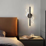 15W 300MM Modern Long Black LED Wall Lamp - Warm White