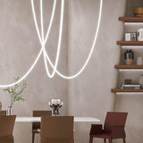 Led 2000 MM Gold Neon Based Chandelier Hanging Lamp - Warm White (Pack of 1)