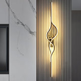 600 MM LED Black Stag Wall Light Living Room LCD Panel Light - Warm White