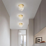 300MM Golden Body Acylic Modern LED Ceiling Pendant Lamp - Warm White - Ashish Electrical India