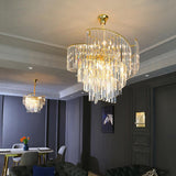 600MM Gold Crystal Chandelier Ceiling Lights Hanging - Warm White - Ashish Electrical India