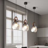 Ash Glass Led  Light for Bedside Hanging Light