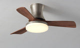 48 INCH HUGGER WIND LEAF CEILING FAN REMOTE CONTROLLED - WOOD