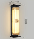600MM Led Modern Black Outdoor Wall Light - Warm White