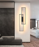 600x200 MM LED Black Long Wall Light Living Room Bedside Light - Warm White