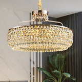 600 MM Crystal Gold LED Chandelier for Living Dining Room Light- Warm White