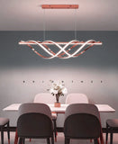 1000MM Rose Gold Modern LED Light Chandelier Lighting Lamp Cord Pendant Lamp - Warm White