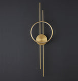 1000 MM LED Brass Gold Long Wall Light - Warm White