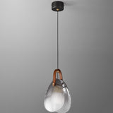 Ash Glass Led  Light for Bedside Hanging Light