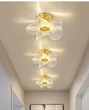 250MM Led Gold Modern Acrylic Ceiling Light for Home and Office Use - Warm White (Round) Pack of 1