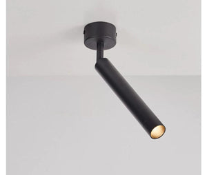9W LED Black Spot Sleek Ceiling Wall Light - Warm White