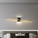 1000 MM LED Black Long Wall Light - Warm White