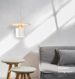 led White Metal Pendant Light for Bedside Hanging Light - Warm White