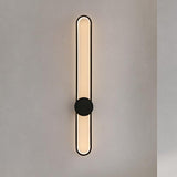 1200 MM LED Black Long Tube Wall Light - Warm White