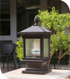 Square Pillar Light Modern Gate Light Lantern Lamp Post Outdoor Lamp