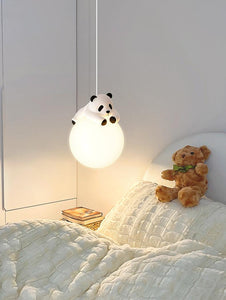 1-Light Polar Bear Kids Room Pendant Ceiling Light - Warm White