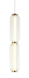 800MM Amber Glass Pendant Light for Bedside Hanging Light - Warm White