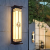 800MM Led Modern Black Outdoor Wall Light - Warm White
