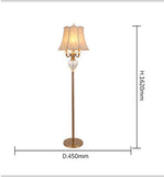 Metal Vintage Floor lamp with Shade Living Room Standing lamp - Gold