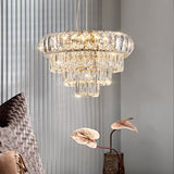 300 MM K9 Crystal LED Chandelier for Living Dining Room Light- Warm White