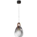 Ash Glass Led  Light for Bedside Hanging Light