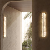 LED 450MM Gold Faux Stone Modern Wall Light Living Dining Wall Light