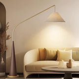 ARC FLOOR LAMP LIVING ROOM STANDING LAMP - Wooden Gold