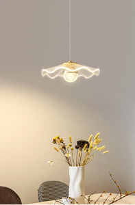 LED Light Modern LED Gold Acrylic Pendant Hanging Light - Warm White