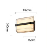 LED Outdoor Up and Down Wall Sconce Light Fixture 12W Waterproof Acrylic (Warm White)