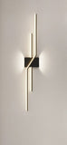 1000 MM LED Black Long Wall Light - Warm White